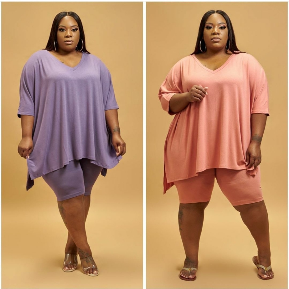 Short set plus size